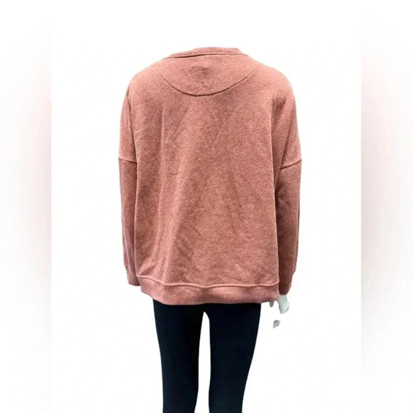 Pepaloves Sweater Patchwork Anthropologie Crewneck Brick Colour  Size Large - Picture 3 of 9